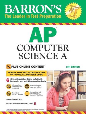 cover image of Barron's AP Computer Science a with Online Tests